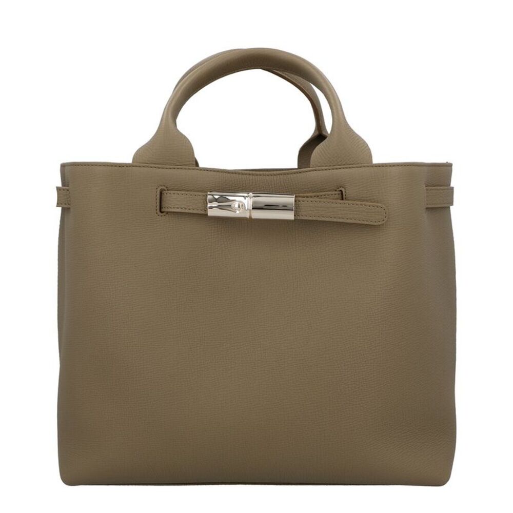 Longchamp Le Smart Large Leather Handbag, Green
